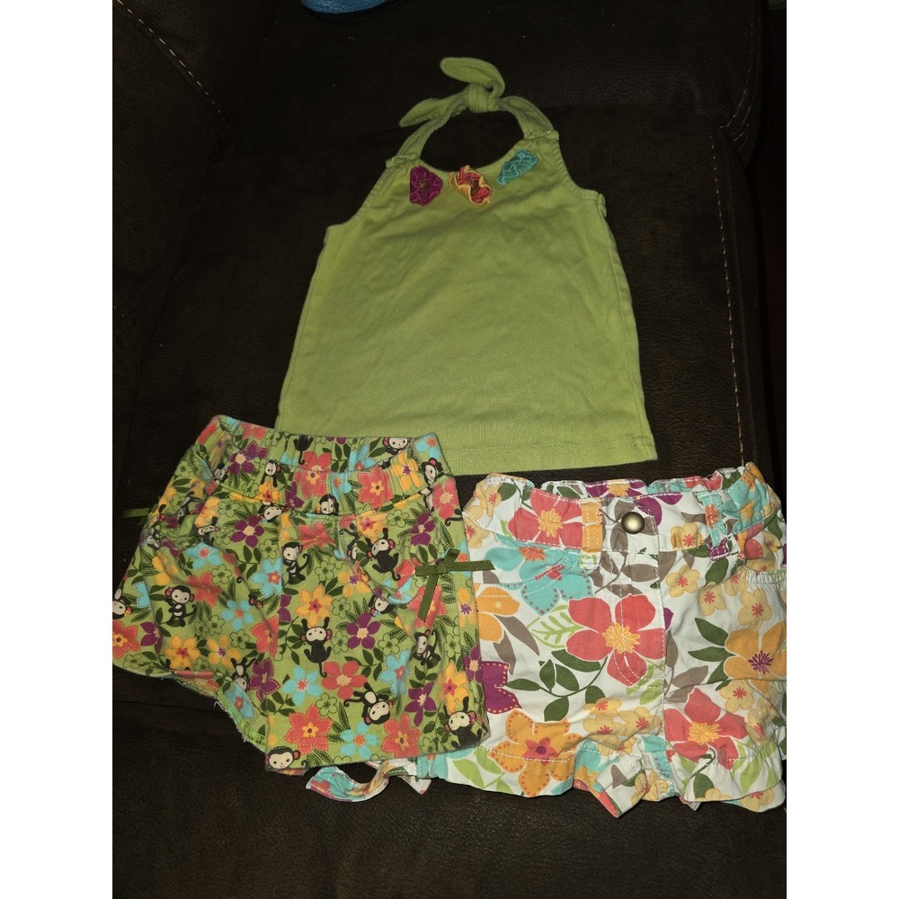 Gymboree outlet jungle gem tank shorts monkey floral size 3 3t